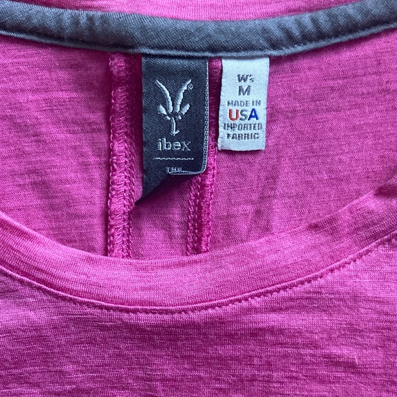 Ibex Raspberry Pink Long Sleeve Tee - Picture 2 of 3